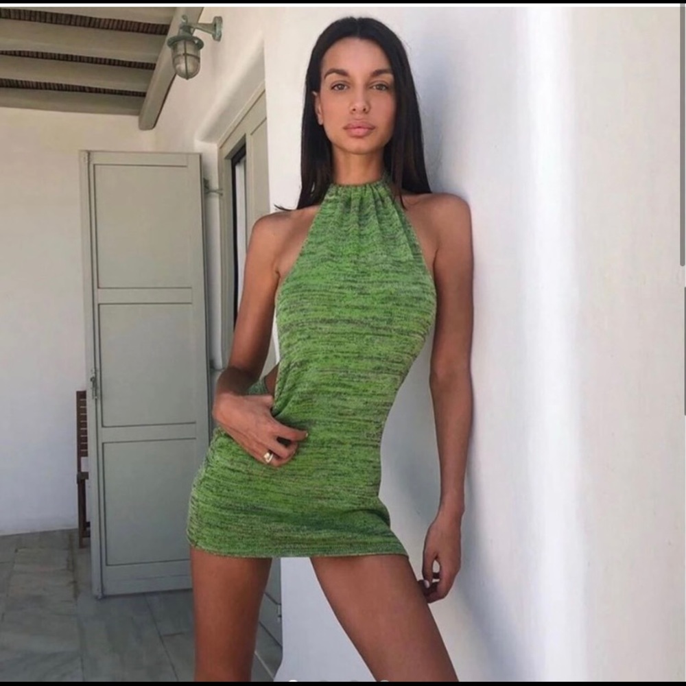 Bamba swim Bounty dress in Moss green